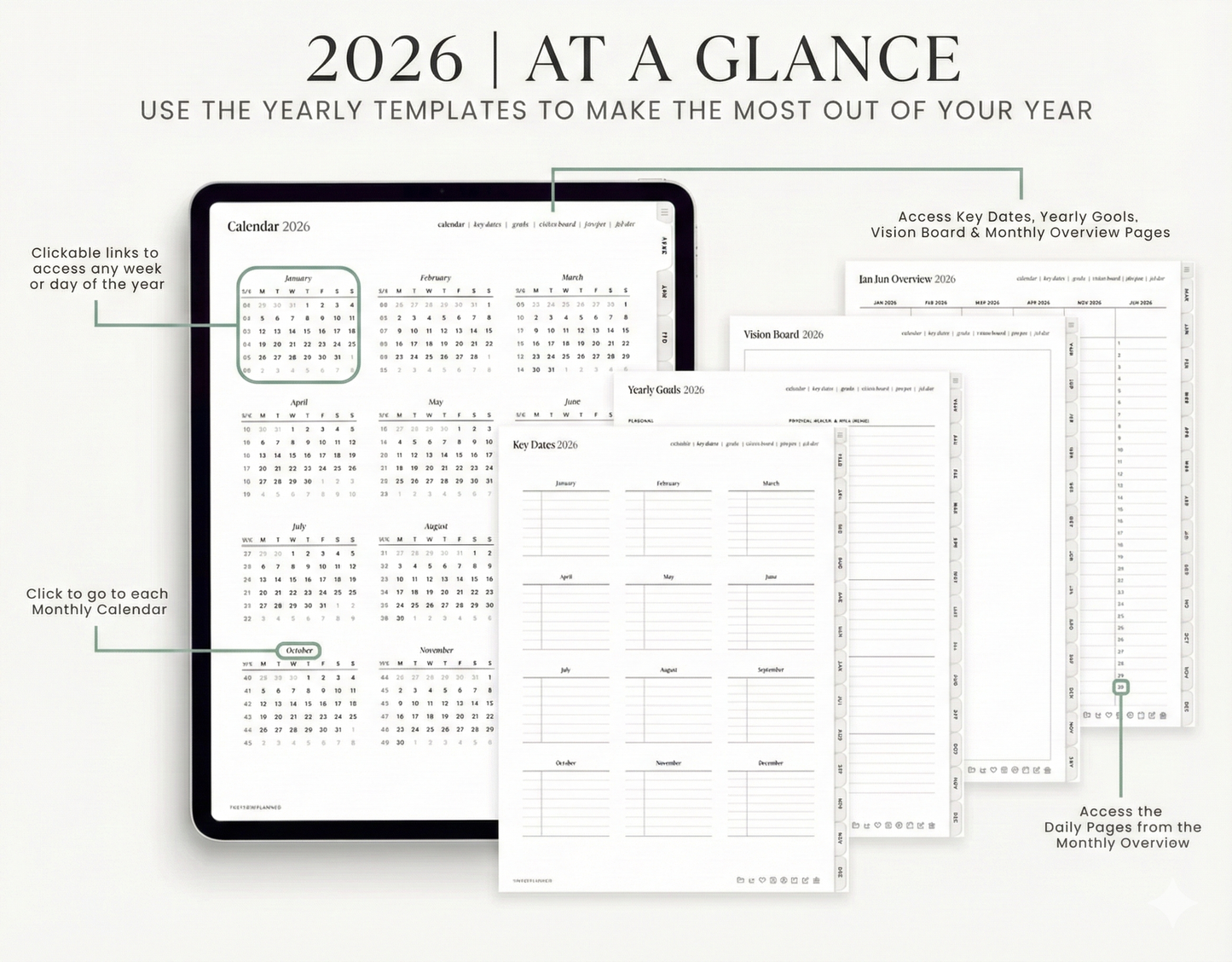 All-in-One Digital Planner 2026, 2027, 2028.