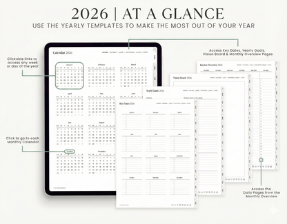 All-in-One Digital Planner 2026, 2027, 2028.