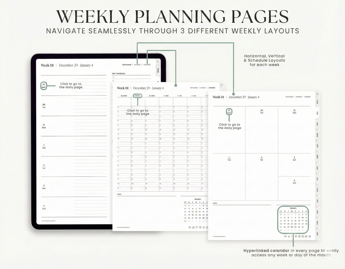 All-in-One Digital Planner 2026, 2027, 2028.