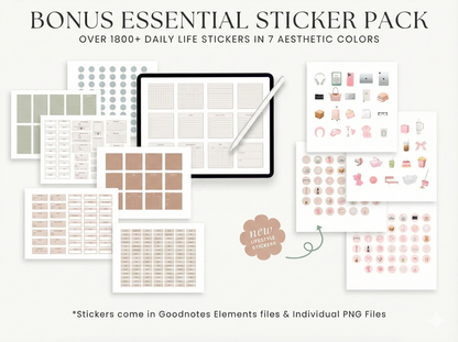 All-in-One Digital Planner 2026, 2027, 2028.